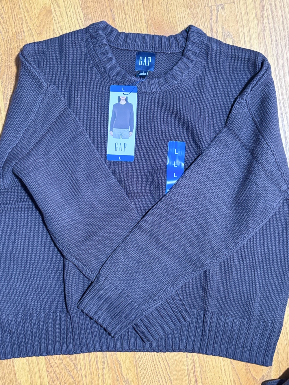 🍂 NWT GAP 100% Cotton Sweater | Espresso Brown | Fall Must-Have